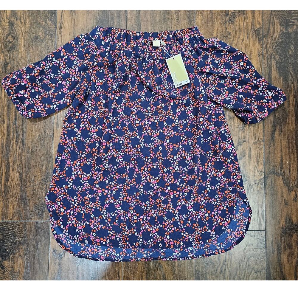 Michael Kors Floral Off-Shoulder Blouse - Size Small NWT